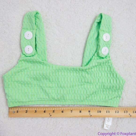 NEW Seea x Free People Georgia bikini top, green, S - Picture 5 of 15